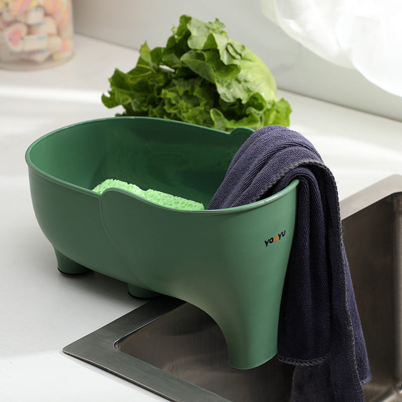 Elephant Drain Basket Multi-Purpose Kitchen Organizer by HitMyNeed