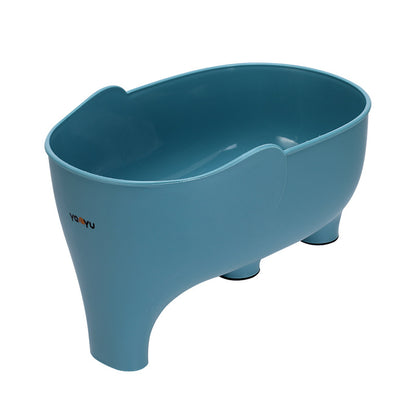 Elephant Drain Basket Multi-Purpose Kitchen Organizer blue by HitMyNeed