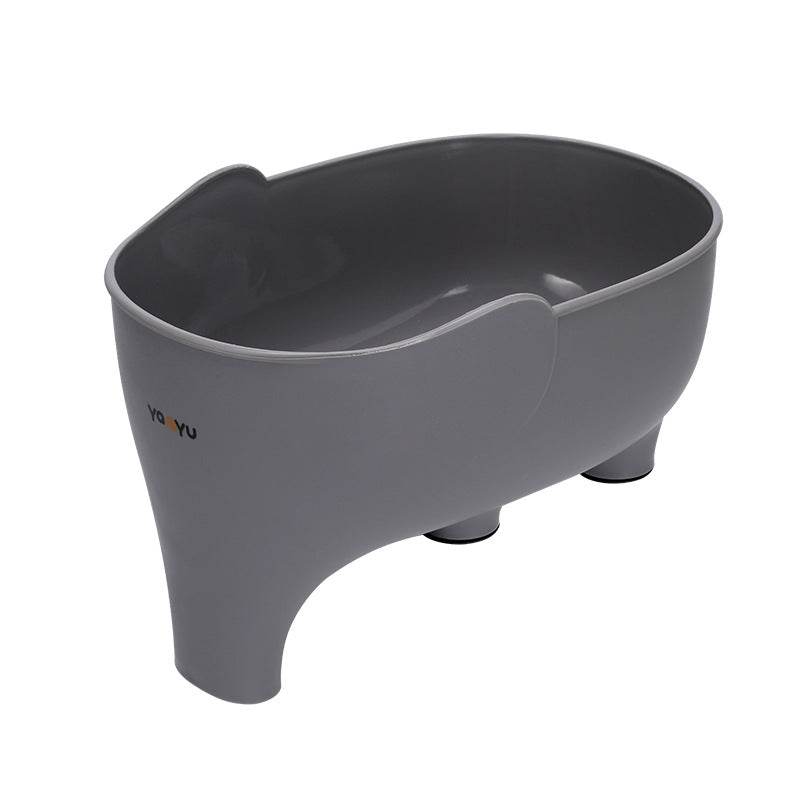Elephant Drain Basket Multi-Purpose Kitchen Organizer gray by HitMyNeed