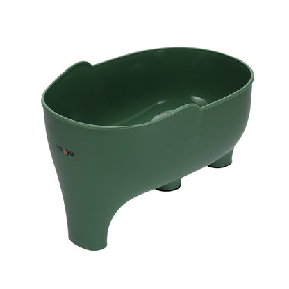 Elephant Drain Basket Multi-Purpose Kitchen Organizer green by HitMyNeed