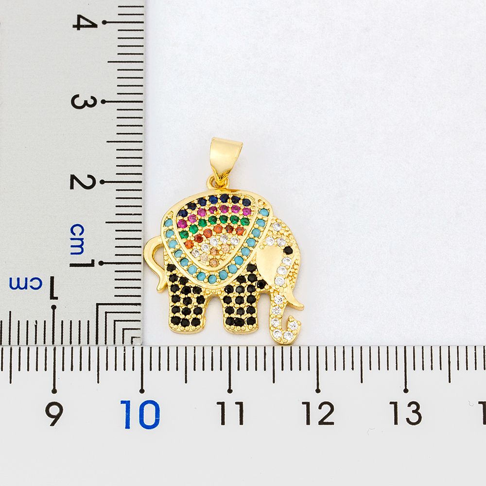 Elephant Pendant Necklace for Women, Cubic Zirconia by HitMyNeed