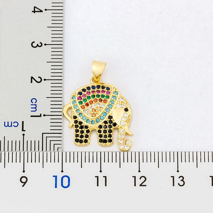 Elephant Pendant Necklace for Women, Cubic Zirconia by HitMyNeed