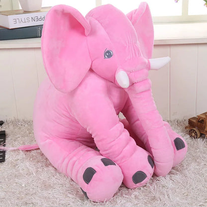 Elephant Plush Dog Chew Toy for Teeth & Play pink by HitMyNeed