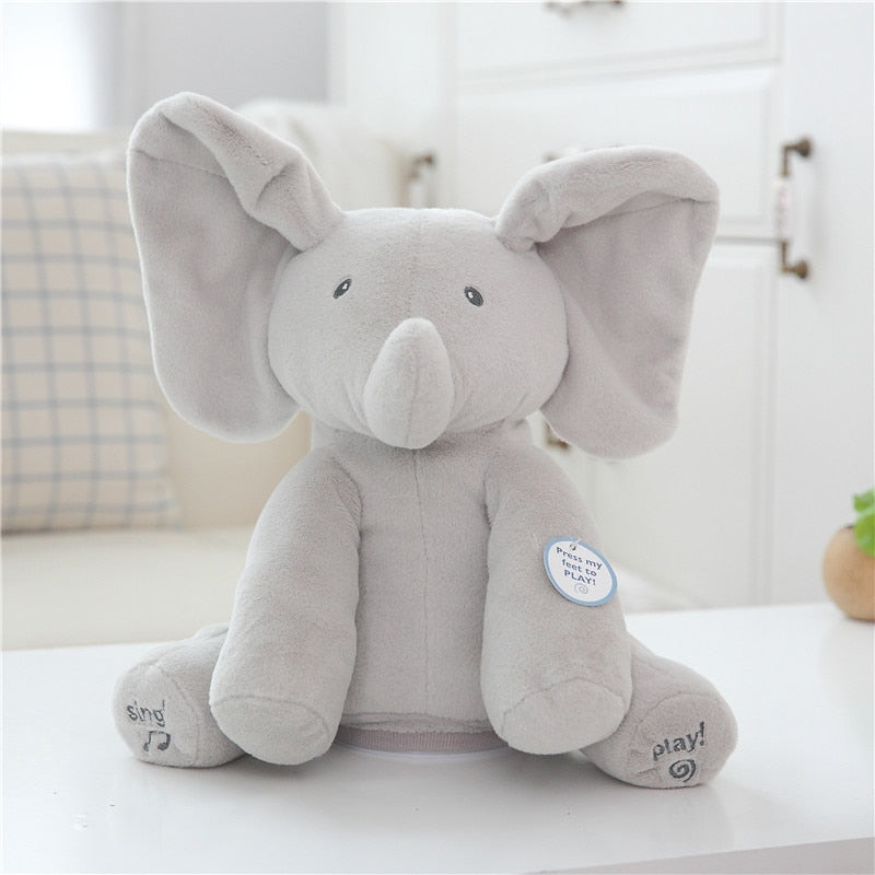 Elephant Singing Plush Toy with Moving Ears by HitMyNeed