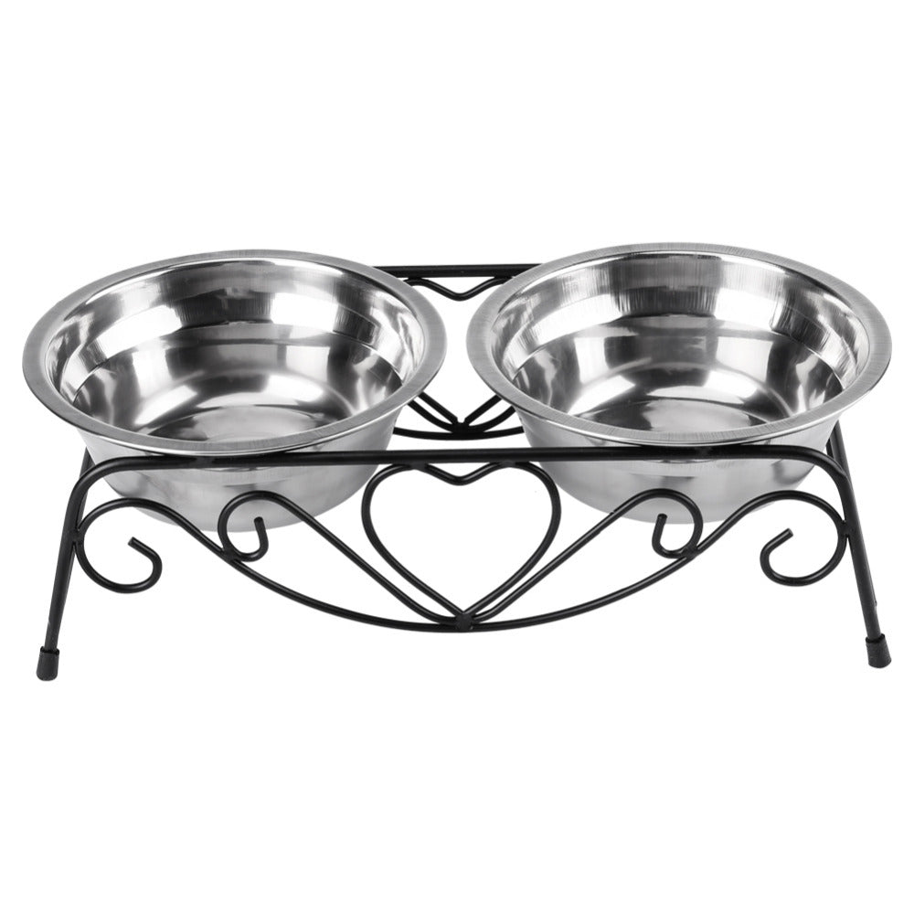 Elevated Dog Bowls with Stainless Steel Feeder Stand by HitMyNeed