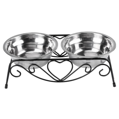 Elevated Dog Bowls with Stainless Steel Feeder Stand by HitMyNeed