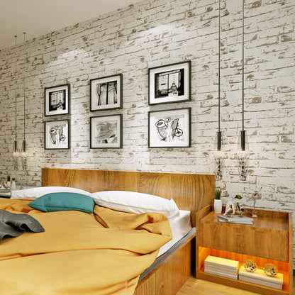 Embossed Non-Woven Brick Design Wallpaper Roll by HitMyNeed