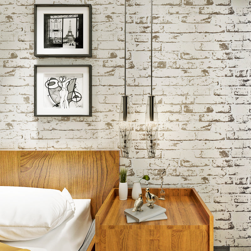 Embossed Non-Woven Brick Design Wallpaper Roll by HitMyNeed