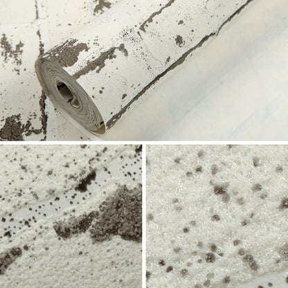 Embossed Non-Woven Brick Design Wallpaper Roll by HitMyNeed