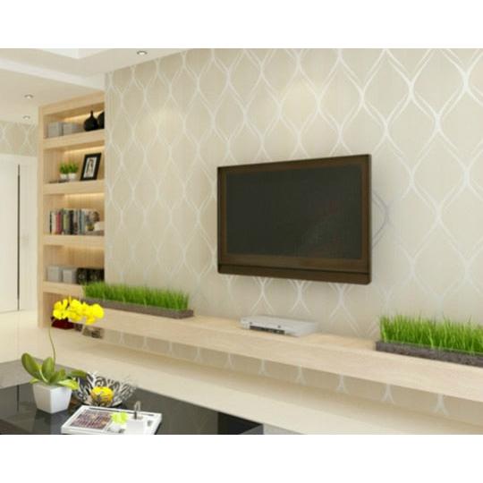 Embossed Textured Geometric Wallpaper Roll by HitMyNeed
