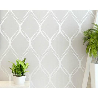 Embossed Textured Geometric Wallpaper Roll by HitMyNeed