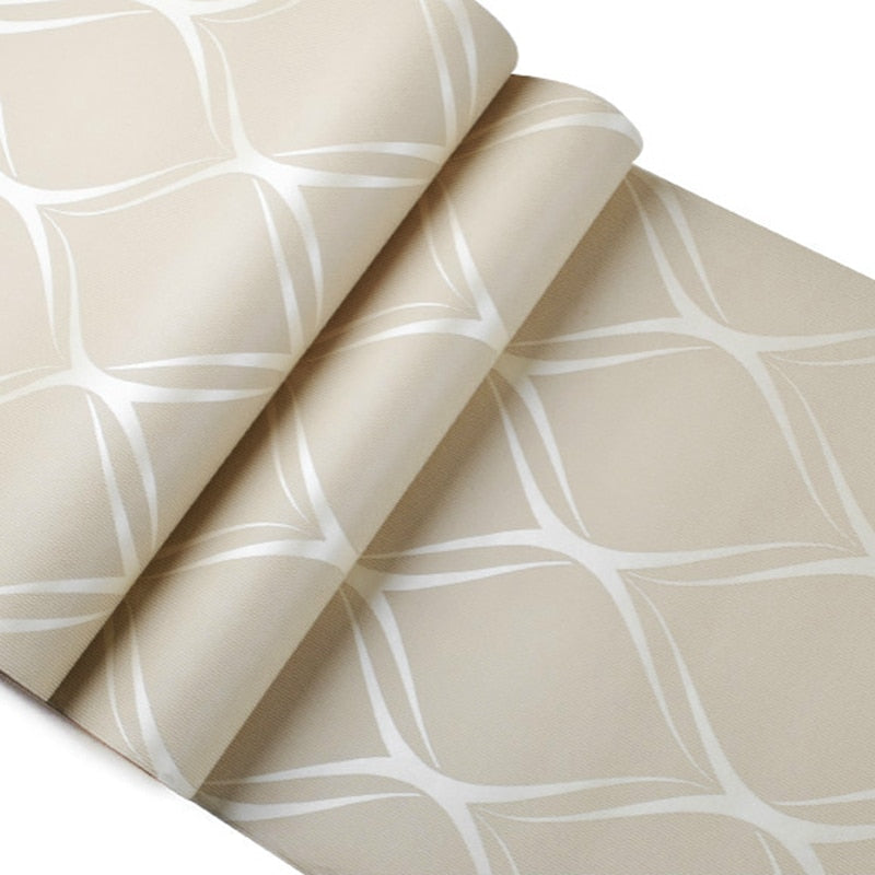Embossed Textured Geometric Wallpaper Roll by HitMyNeed