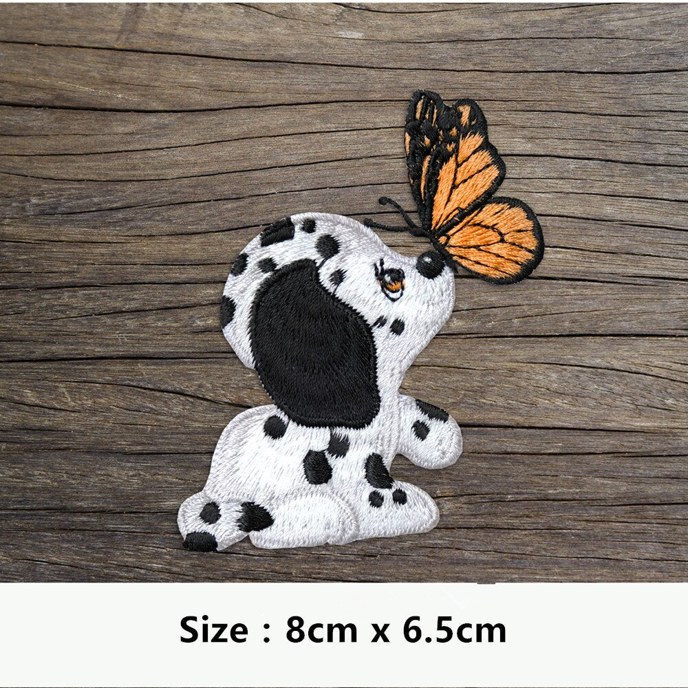 Embroidered Dog Iron On Patch for Clothing & Bags by HitMyNeed