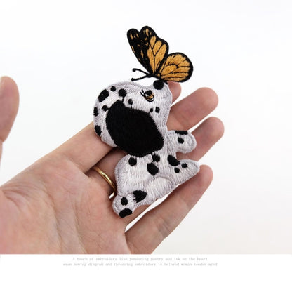 Embroidered Dog Iron On Patch for Clothing & Bags by HitMyNeed