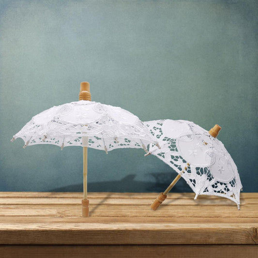 Embroidered Mini Lace Umbrella Parasol by HitMyNeed