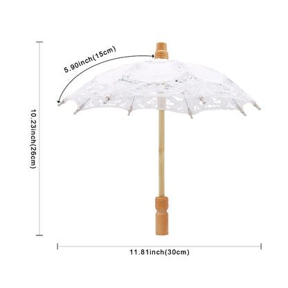 Embroidered Mini Lace Umbrella Parasol by HitMyNeed