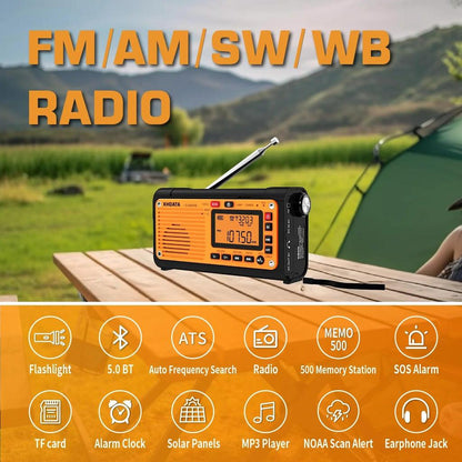 Emergency Crank Weather Radio with NOAA & Power Bank by HitMyNeed
