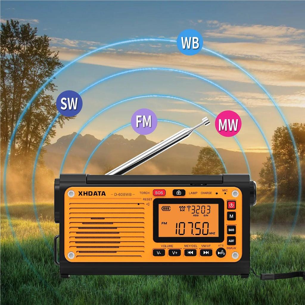Emergency Crank Weather Radio with NOAA & Power Bank by HitMyNeed