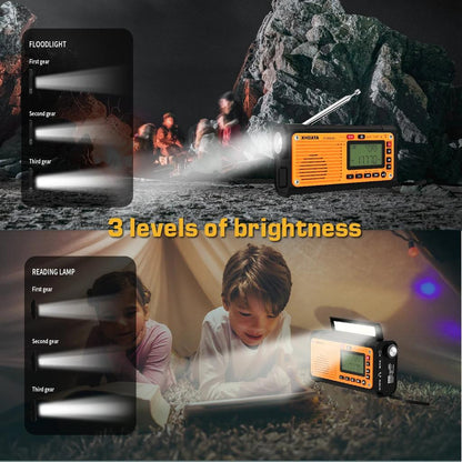 Emergency Crank Weather Radio with NOAA & Power Bank by HitMyNeed