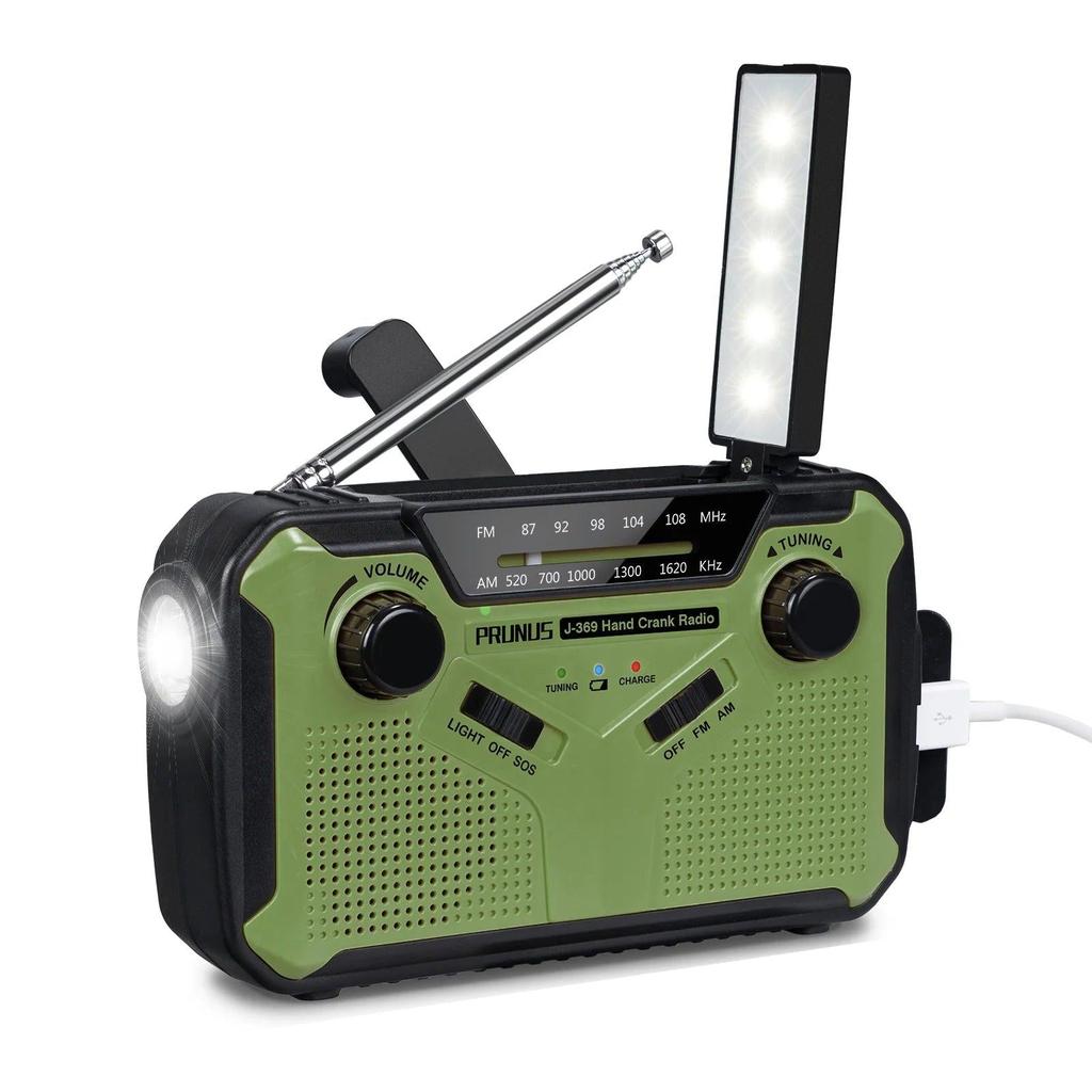 Emergency Solar Hand Crank AM/FM Radio with Torch 3000mah-29 by HitMyNeed
