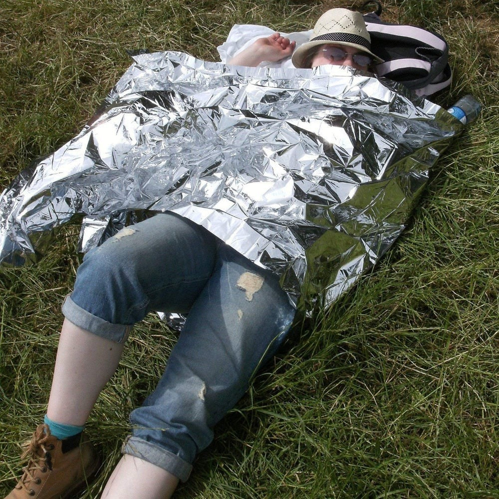 Emergency Thermal Survival Blanket 210 x 130 cm by HitMyNeed