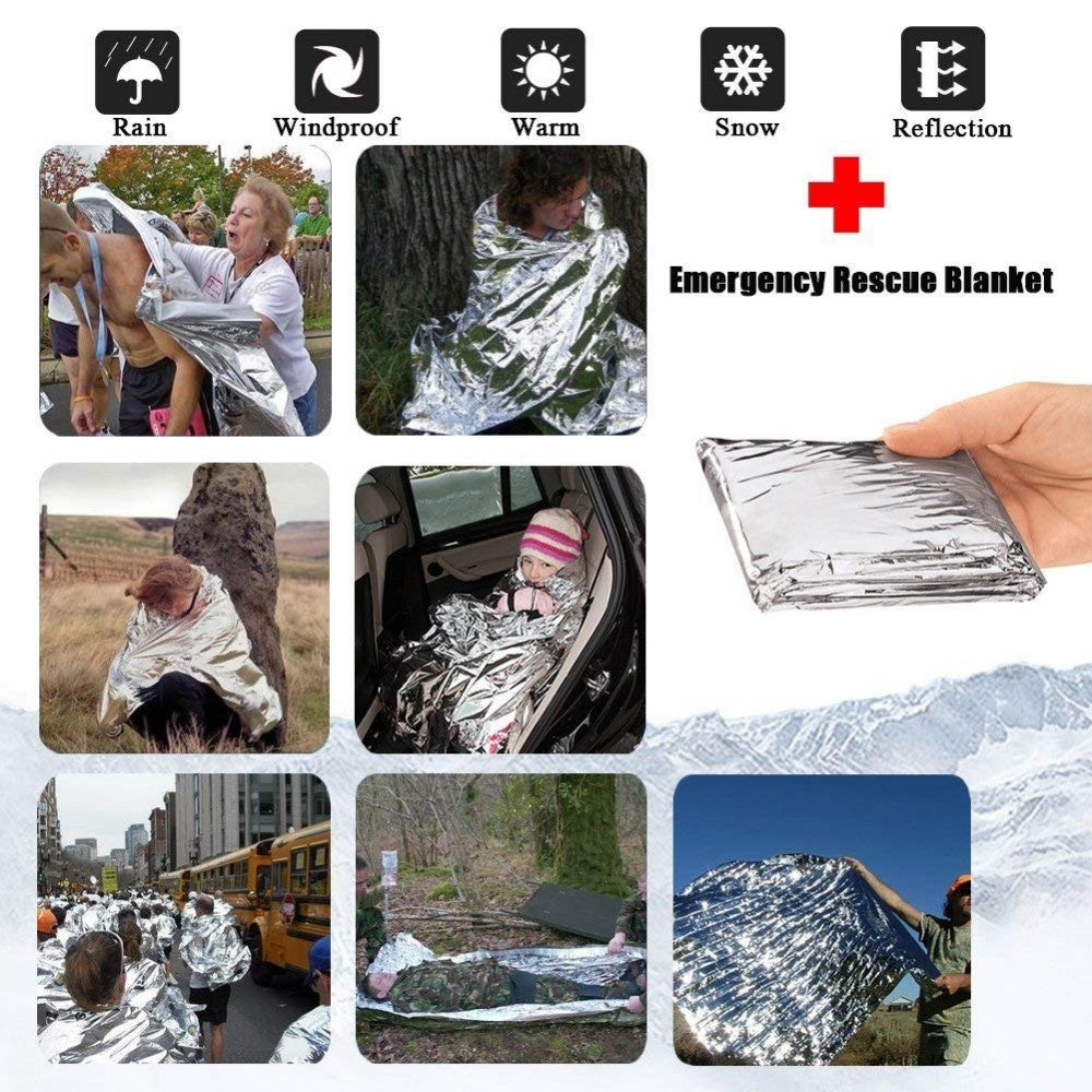Emergency Thermal Survival Blanket 210 x 130 cm by HitMyNeed