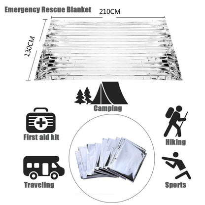 Emergency Thermal Survival Blanket 210 x 130 cm by HitMyNeed