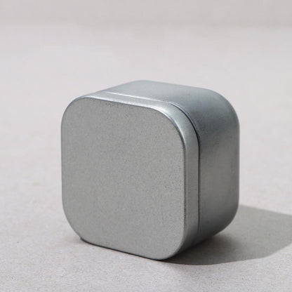Empty 50ml Metal Candle Tins Set of 12 silver by HitMyNeed