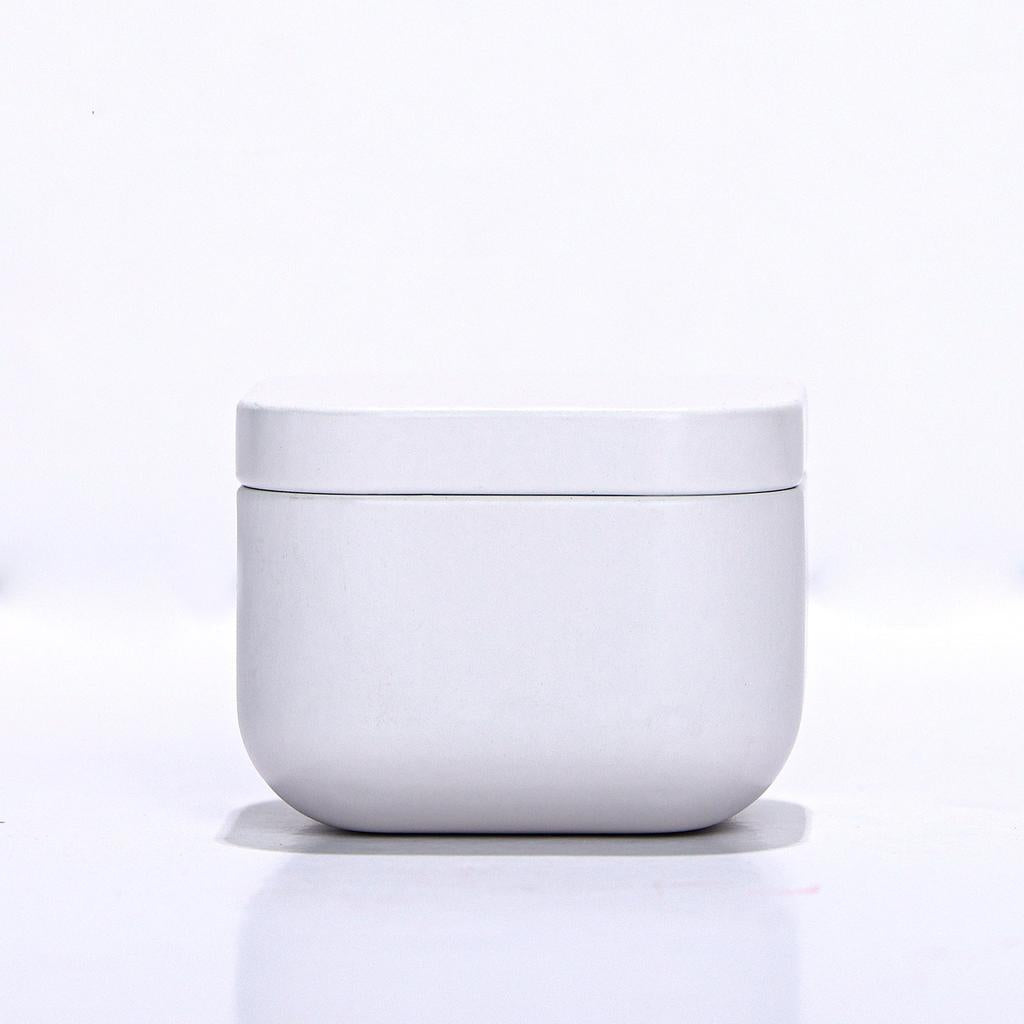 Empty 50ml Metal Candle Tins Set of 12 white by HitMyNeed