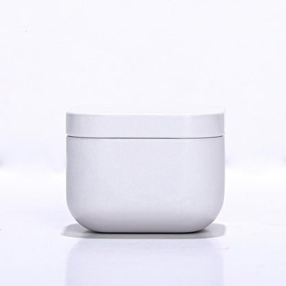 Empty 50ml Metal Candle Tins Set of 12 white by HitMyNeed