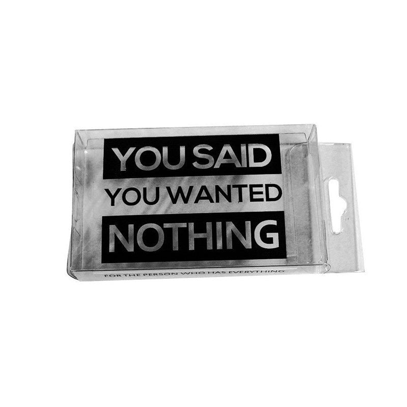 Empty Box Sarcastic Nothing Present Gift by HitMyNeed