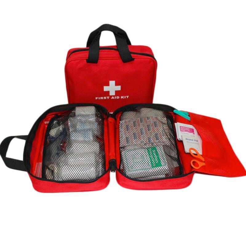 Empty Red First Aid Bag with Organizer Pockets by HitMyNeed