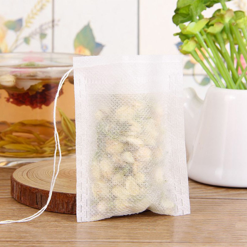 Empty Tea Filter Bags 5.5x7cm (Pack of 100) by HitMyNeed