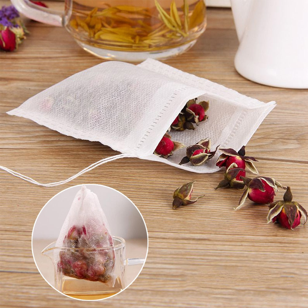 Empty Tea Filter Bags 5.5x7cm (Pack of 100) by HitMyNeed