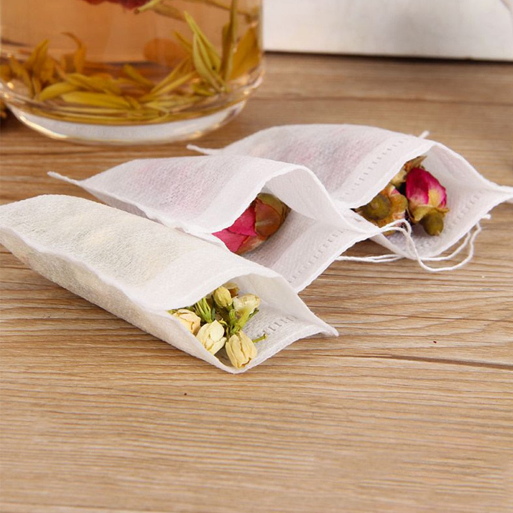 Empty Tea Filter Bags 5.5x7cm (Pack of 100) by HitMyNeed