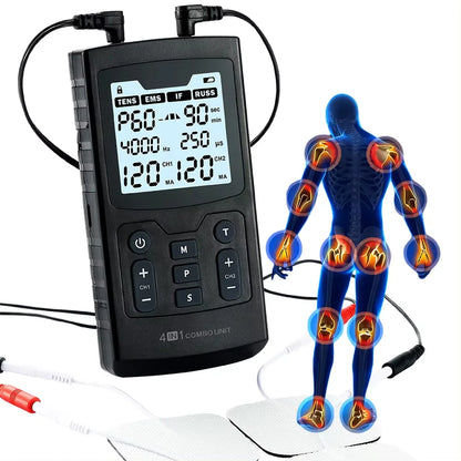 EMS IFT TENS RUSS 4-in-1 Physiotherapy Stimulator by HitMyNeed