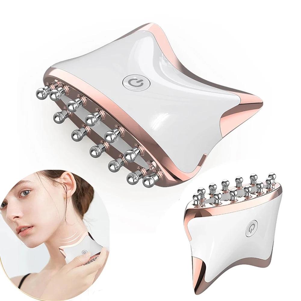 EMS Microcurrent Gua Sha LED Facial & Body Massager by HitMyNeed
