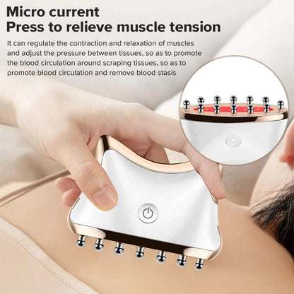 EMS Microcurrent Gua Sha LED Facial & Body Massager by HitMyNeed