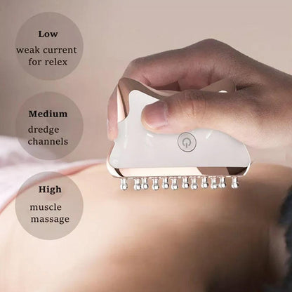 EMS Microcurrent Gua Sha LED Facial & Body Massager by HitMyNeed