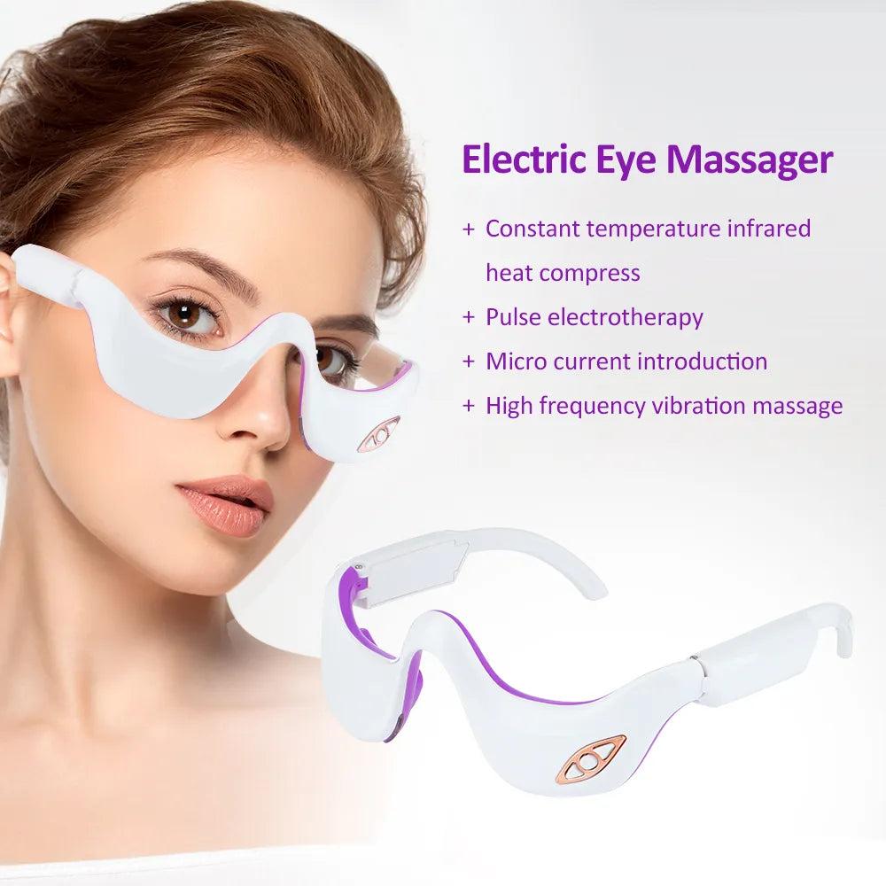 EMS Microcurrent Heating Eye Massager for Fatigue & Lines by HitMyNeed