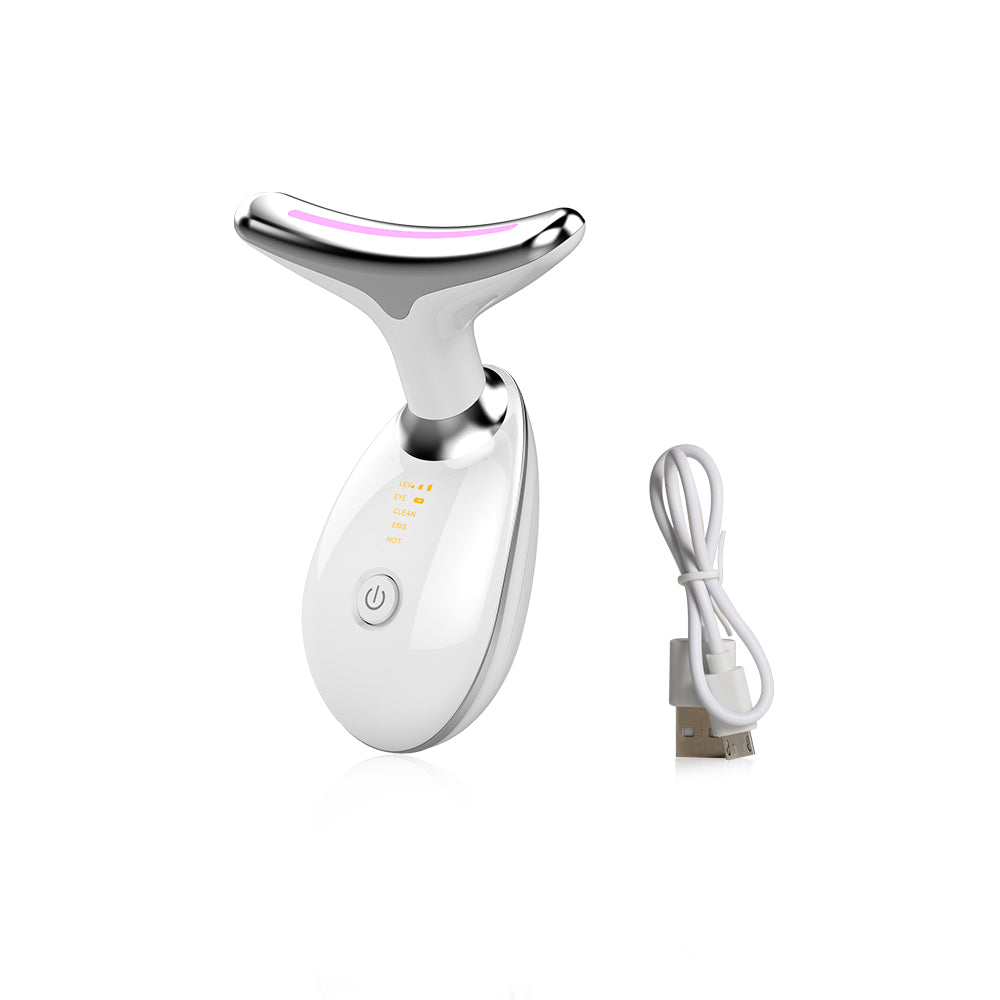 EMS Neck & Face Lifting Massager with LED Therapy by HitMyNeed
