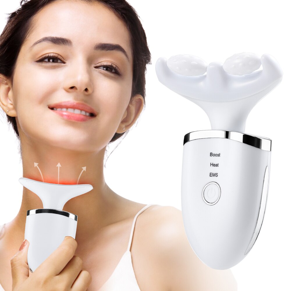 EMS Neck & Face Massager with LED Light Therapy by HitMyNeed