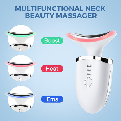 EMS Neck & Face Massager with LED Light Therapy by HitMyNeed