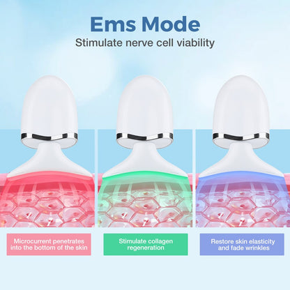 EMS Neck & Face Massager with LED Light Therapy by HitMyNeed