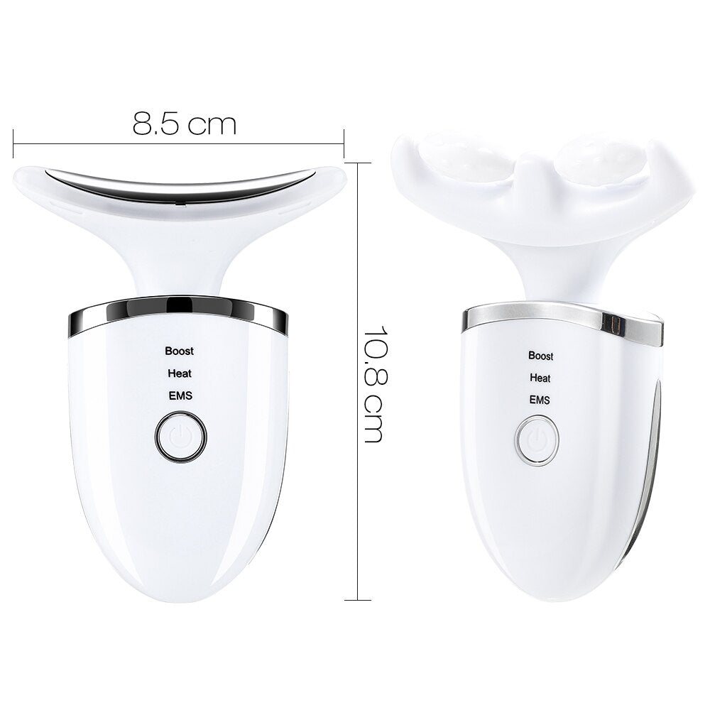 EMS Neck & Face Massager with LED Light Therapy by HitMyNeed