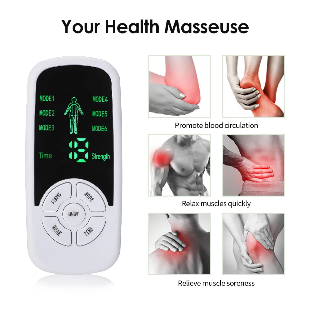EMS TENS Electric Muscle Stimulator Body Massager by HitMyNeed
