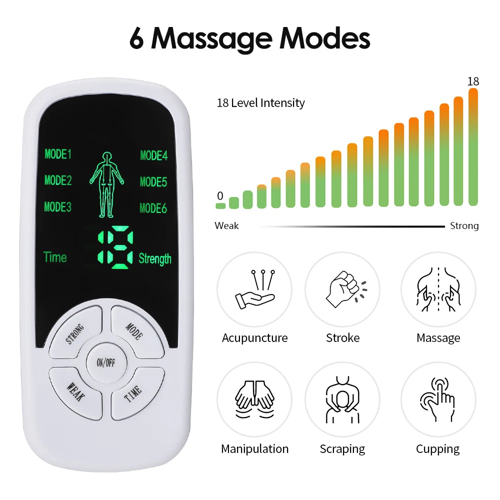 EMS TENS Electric Muscle Stimulator Body Massager by HitMyNeed