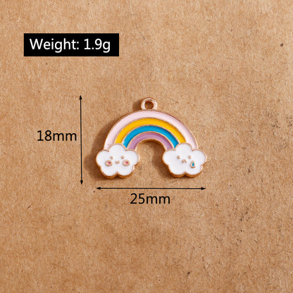 Enamel Cloud Pendants for Jewelry Making (10 pcs) by HitMyNeed