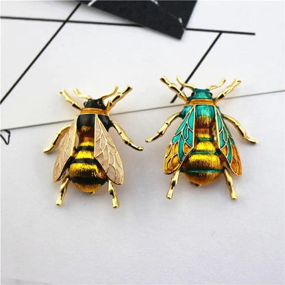 Enamel Yellow Bumblebee Brooch Pin for Women by HitMyNeed