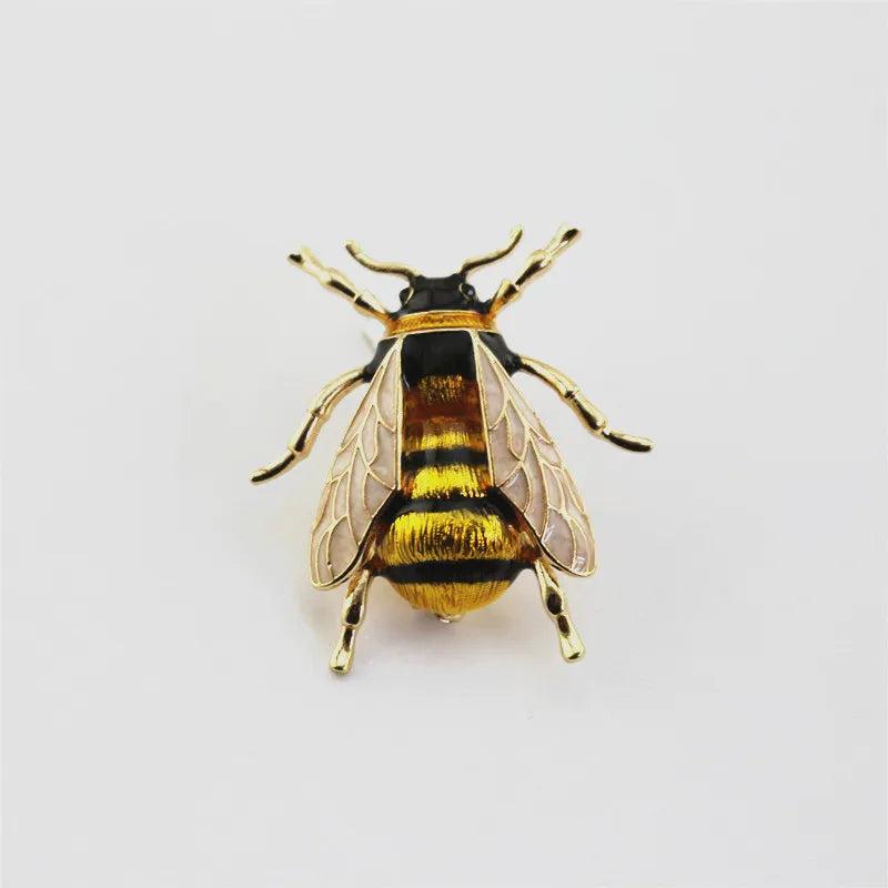 Enamel Yellow Bumblebee Brooch Pin for Women yellow by HitMyNeed